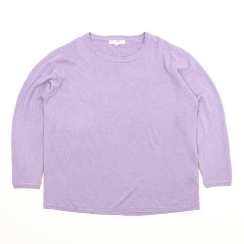 Julipa Womens Purple   Pullover Jumper Size 24