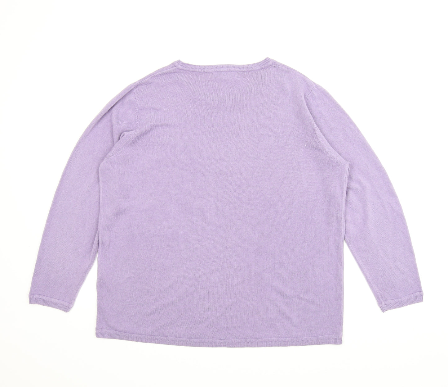Julipa Womens Purple   Pullover Jumper Size 24
