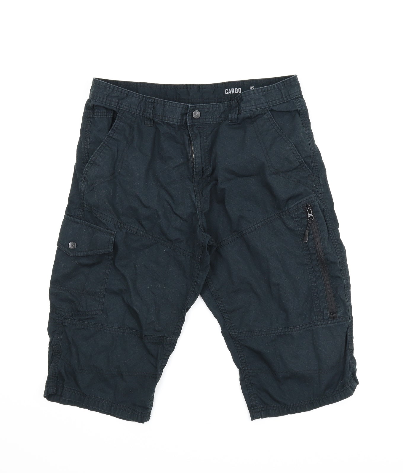 F&F Mens Blue   Cargo Shorts Size 34 in