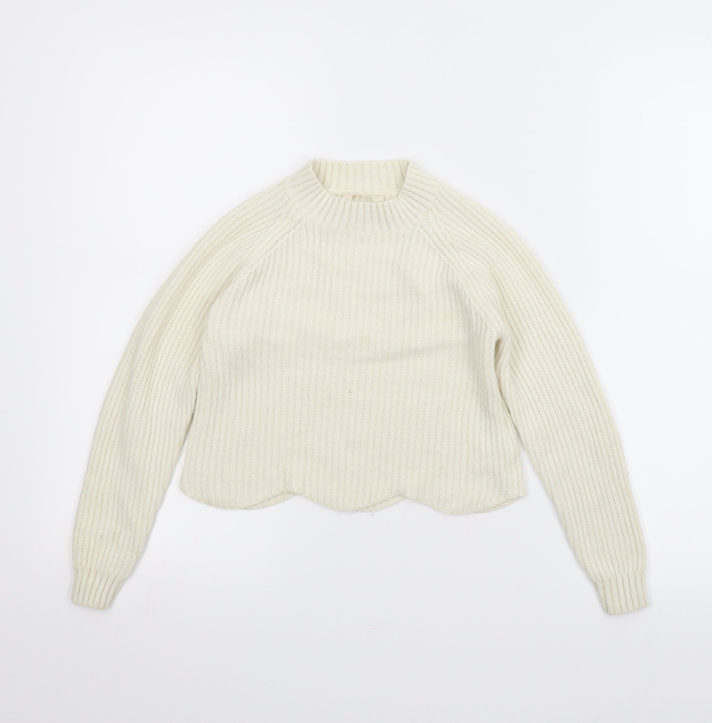 Candy Couture Girls Beige   Pullover Jumper Size 9 Years  - Cropped