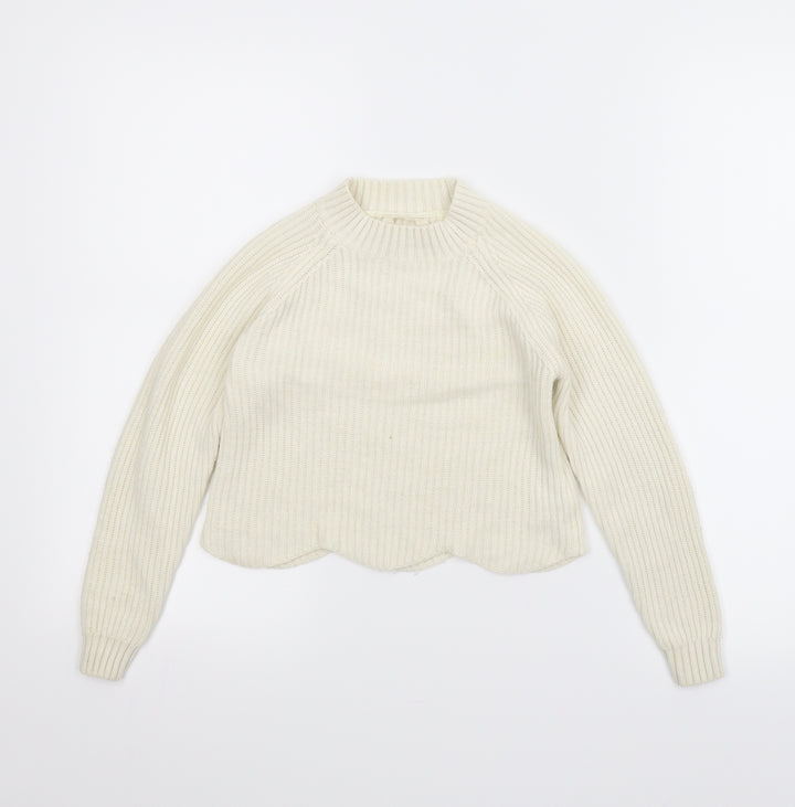 Candy Couture Girls Beige   Pullover Jumper Size 9 Years  - Cropped