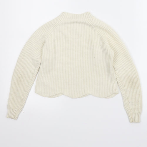 Candy Couture Girls Beige   Pullover Jumper Size 9 Years  - Cropped