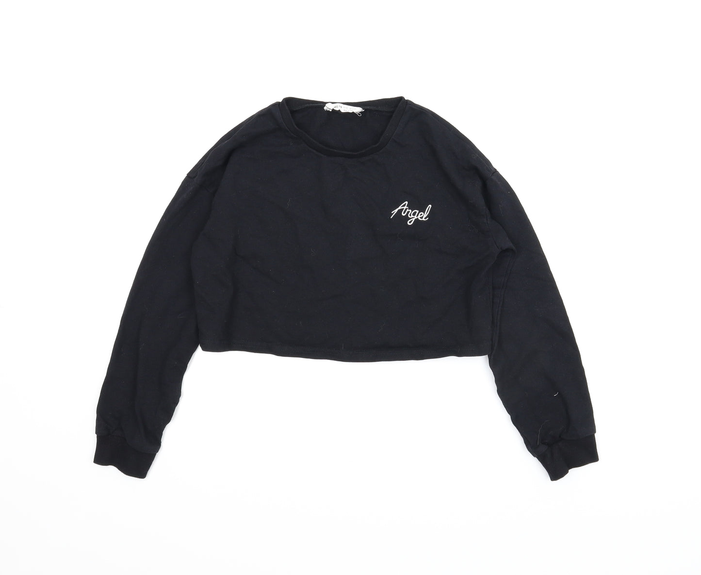 SheIn Girls Black   Pullover Jumper Size 12 Years  - Cropped