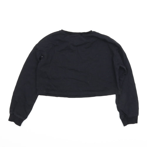 SheIn Girls Black   Pullover Jumper Size 12 Years  - Cropped