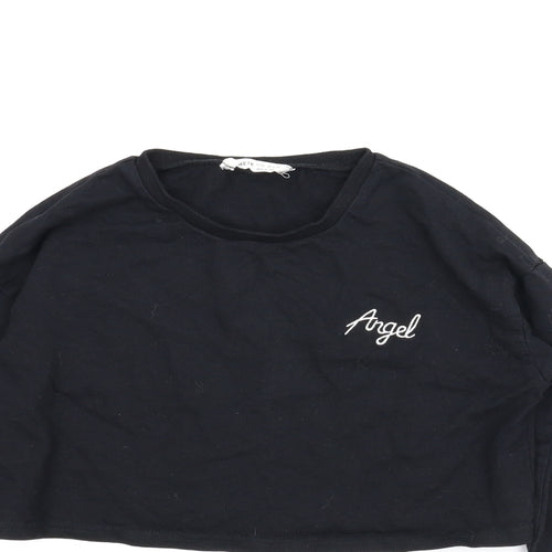 SheIn Girls Black   Pullover Jumper Size 12 Years  - Cropped