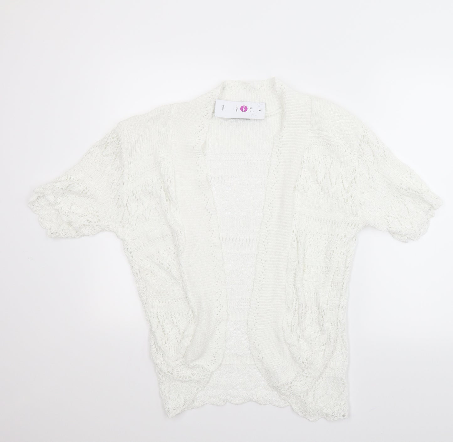 Bina Womens White   Cardigan Jumper Size 24  - Bolero
