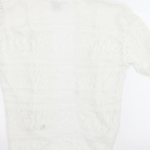 Bina Womens White   Cardigan Jumper Size 24  - Bolero