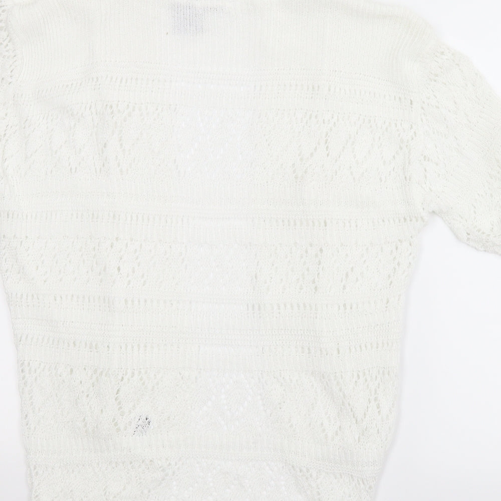 Bina Womens White   Cardigan Jumper Size 24  - Bolero