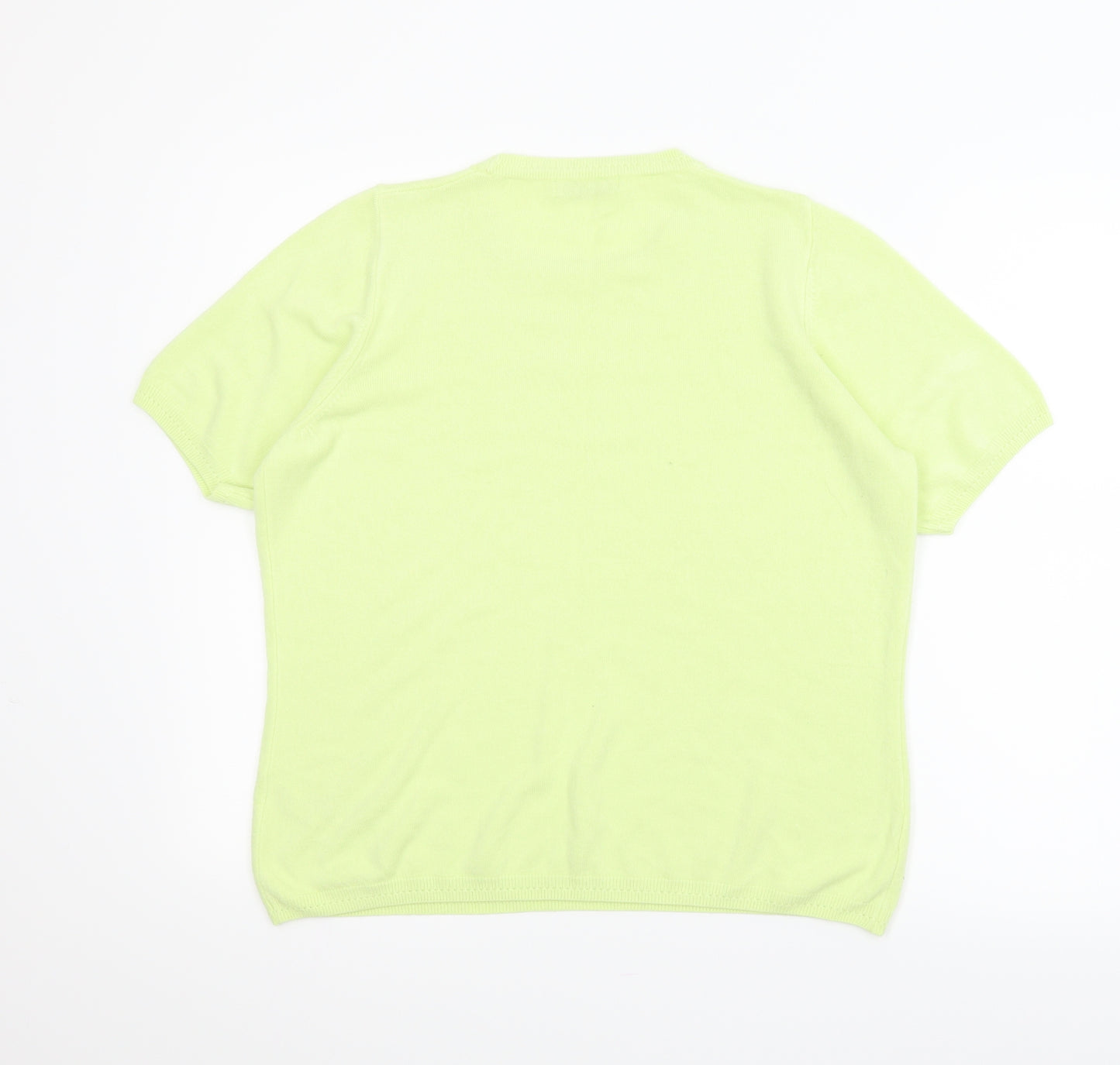 M&S Womens Yellow   Pullover Jumper Size 16