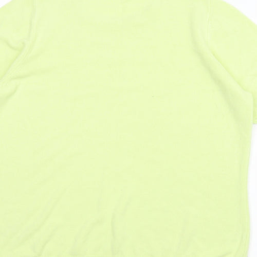 M&S Womens Yellow   Pullover Jumper Size 16