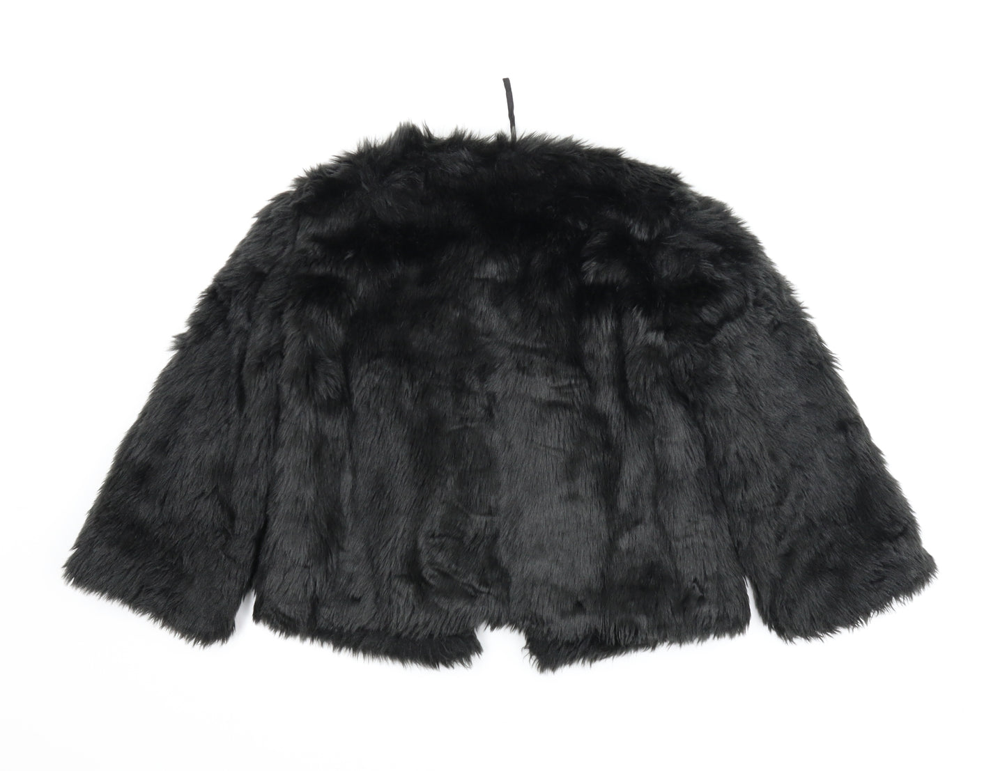 Atmosphere Womens Black   Jacket Coat Size 8  - Channel style fluffy coat