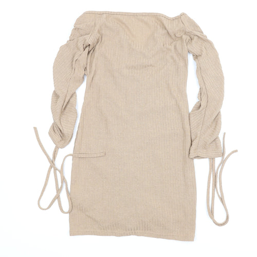 Preworn Womens Beige   Bodycon  Size S