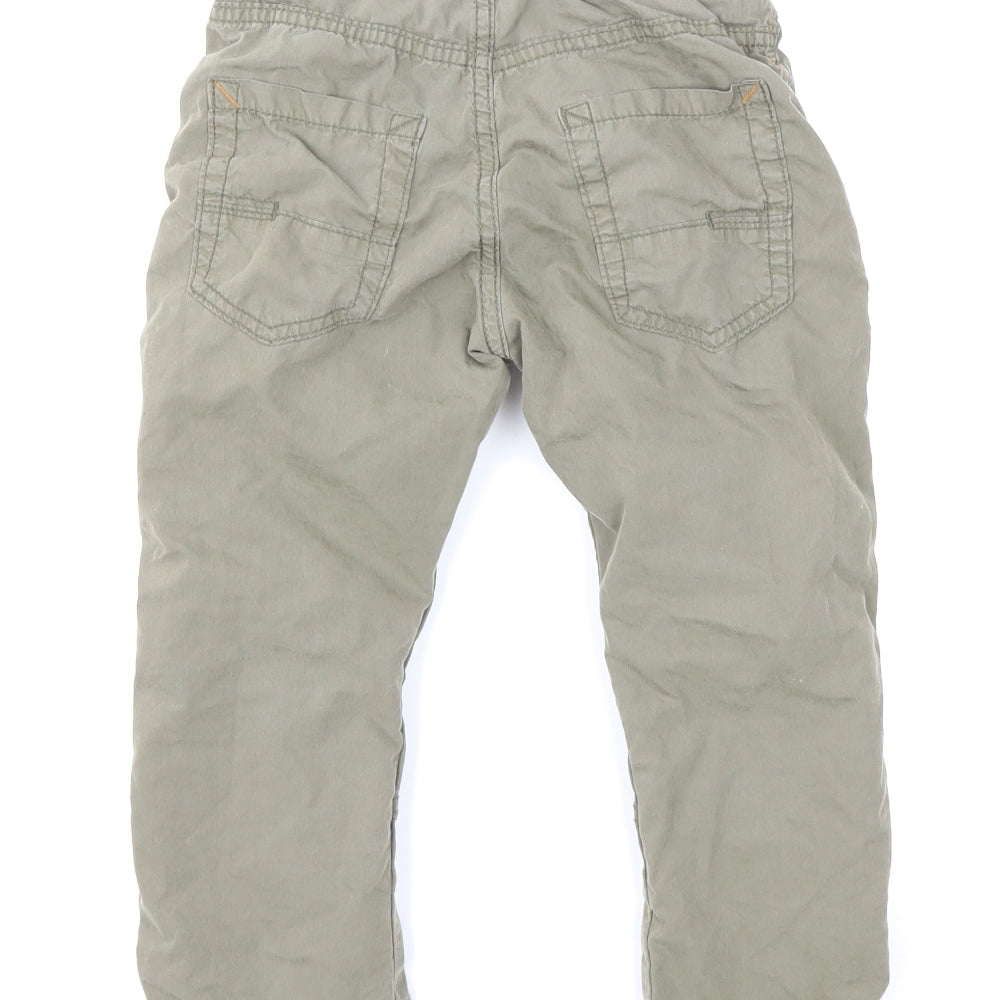 H&M Boys Green   Cargo Trousers Size 4-5 Years