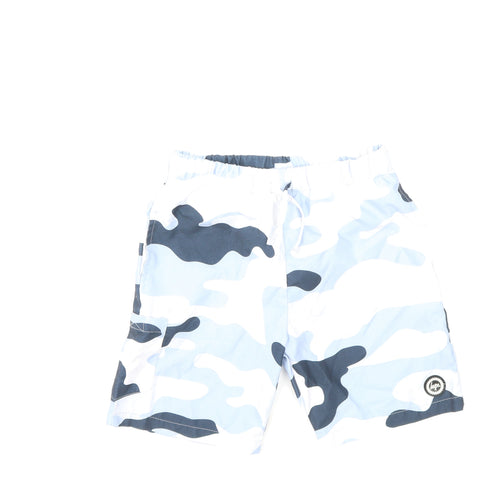 Hype Boys Blue Camouflage  Bermuda Shorts Size 9 Years