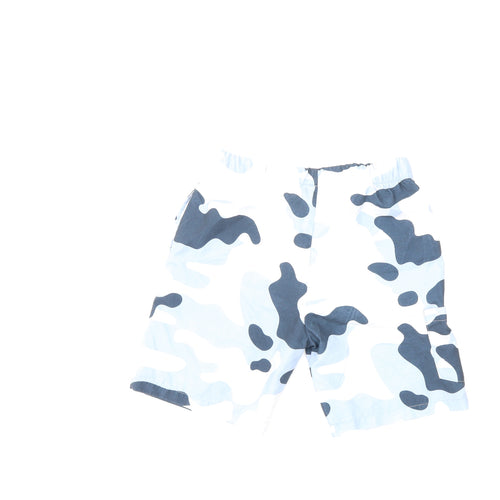 Hype Boys Blue Camouflage  Bermuda Shorts Size 9 Years