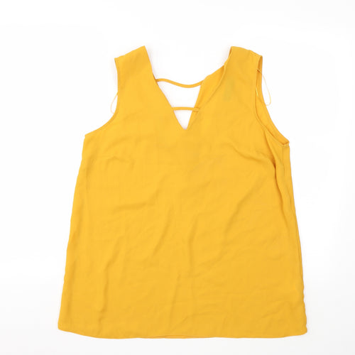 F&F Womens Yellow   Tunic Blouse Size 12