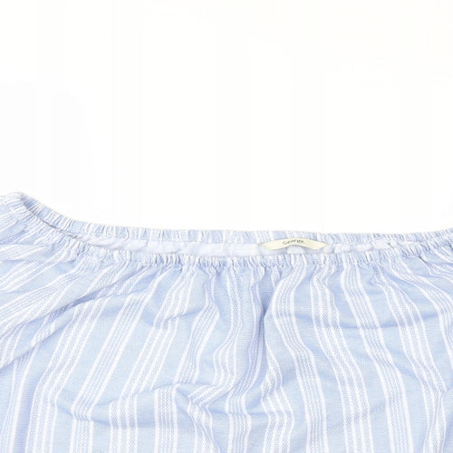 George Womens Blue Striped  Basic T-Shirt Size 20