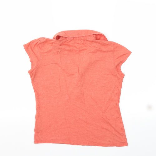 Topshop Womens Orange   Basic T-Shirt Size 14