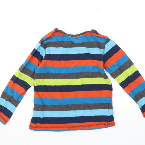H&M Boys Blue Striped  Basic T-Shirt Size 3-4 Years