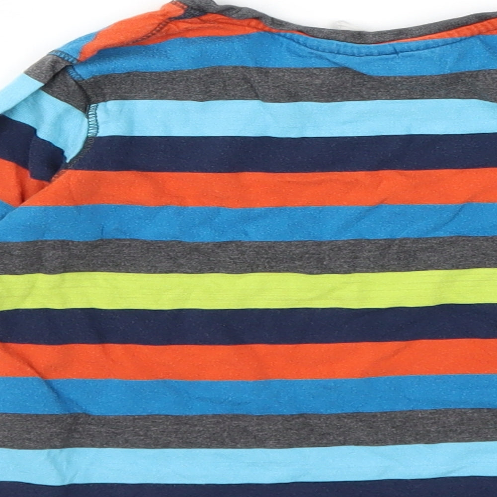 H&M Boys Blue Striped  Basic T-Shirt Size 3-4 Years