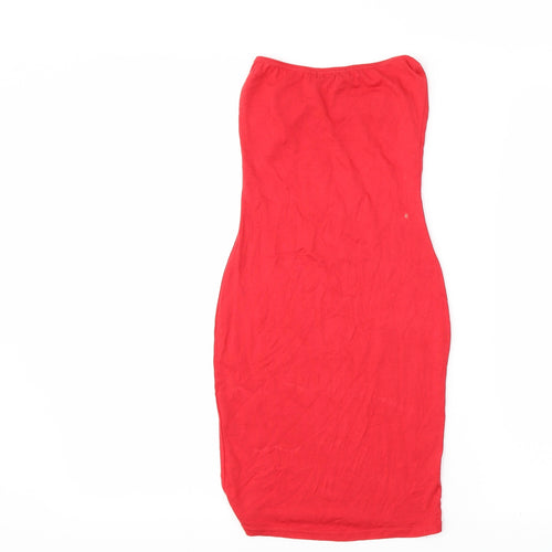 PRETTYLITTLETHING Womens Red   Bodycon  Size 6