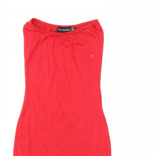 PRETTYLITTLETHING Womens Red   Bodycon  Size 6