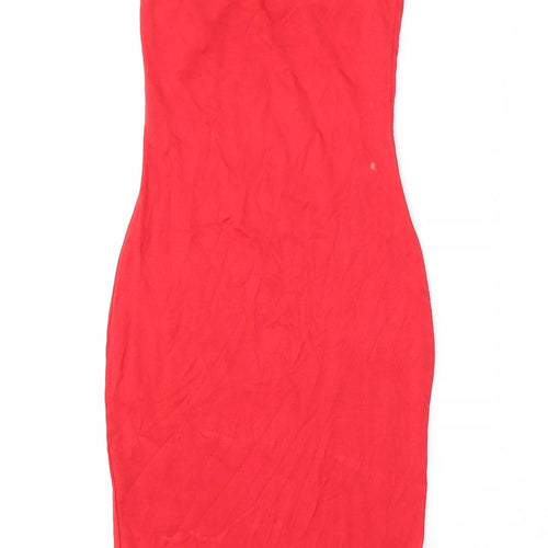 PRETTYLITTLETHING Womens Red   Bodycon  Size 6