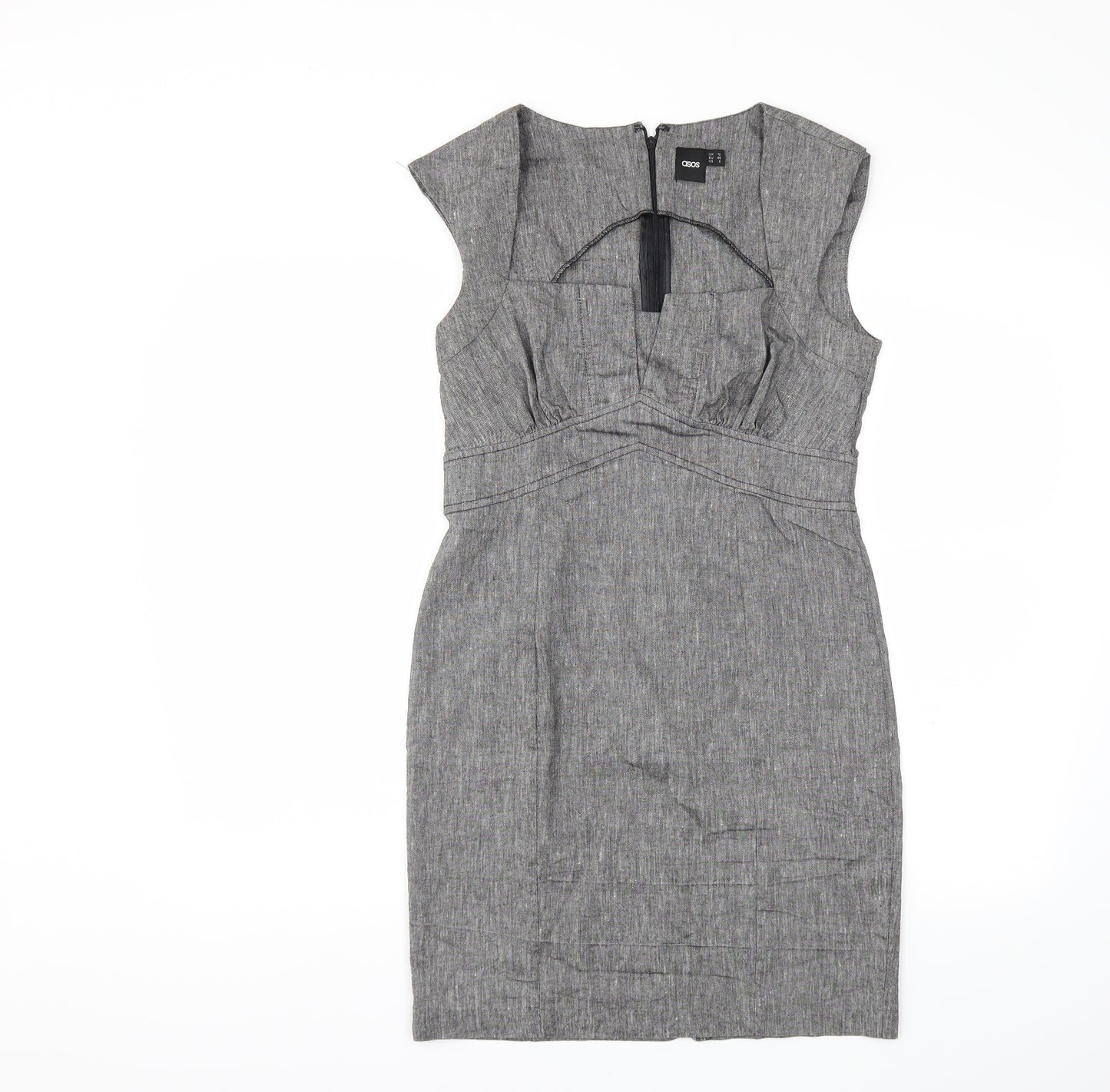 ASOS Womens Grey   Bodycon  Size 12