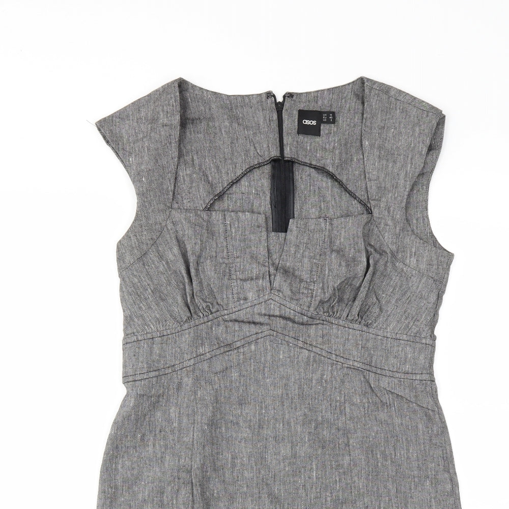 ASOS Womens Grey   Bodycon  Size 12
