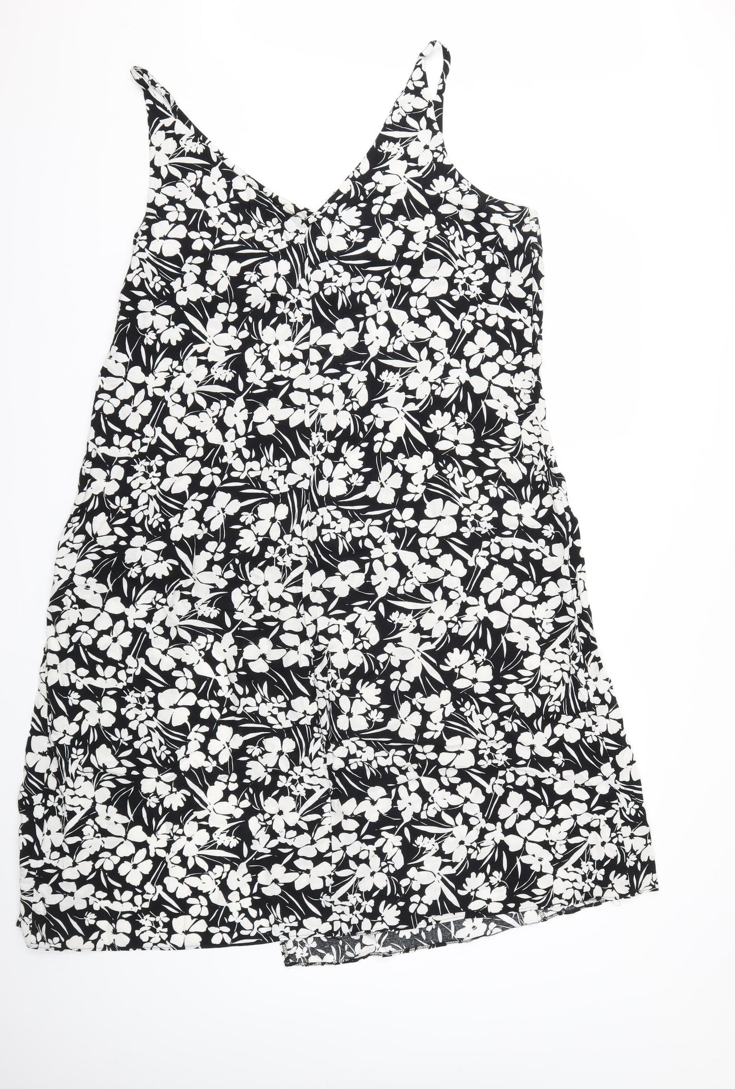 Primark Womens Black Floral  Shift  Size 18