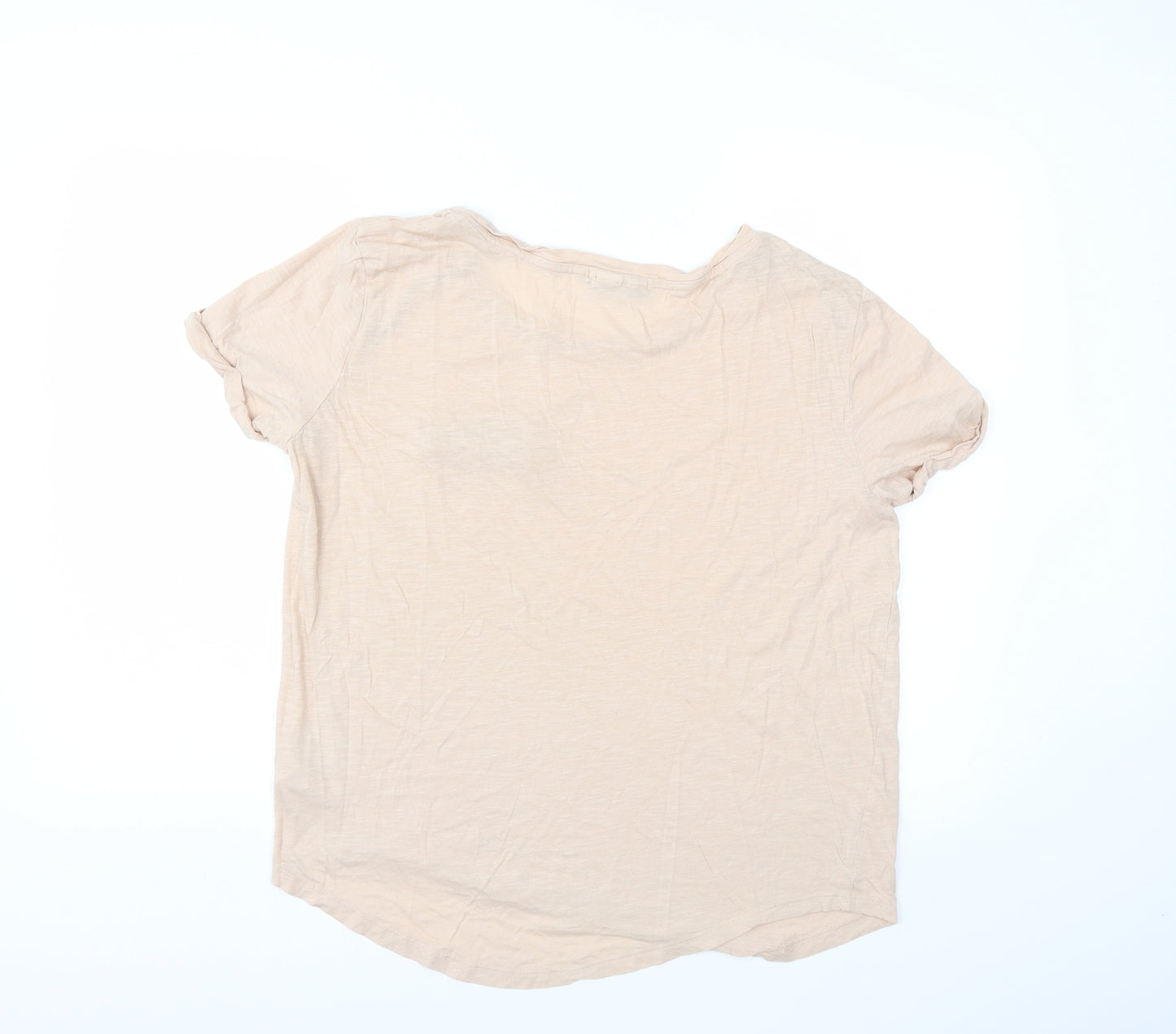 Daisy Street Womens Beige   Basic T-Shirt Size M