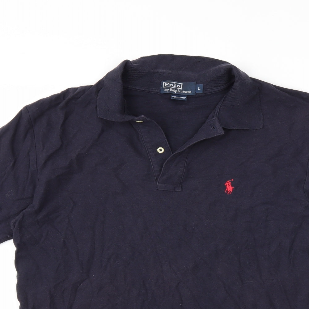 Ralph Lauren Mens Blue    Polo Size L
