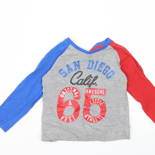 George Boys Grey   Basic T-Shirt Size 2-3 Years  - San Diego