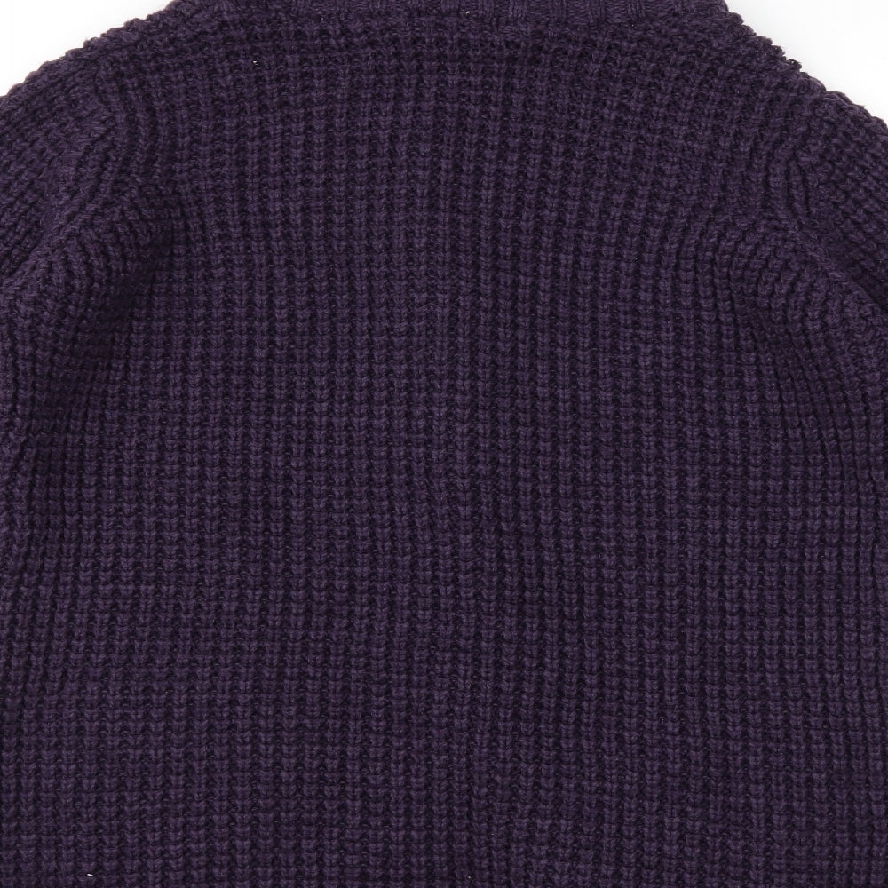 George Womens Purple  Knit Cardigan Jumper Size 18
