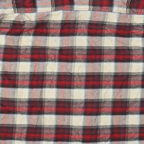 Preworn Mens Red Camouflage   Button-Up Size 2XL