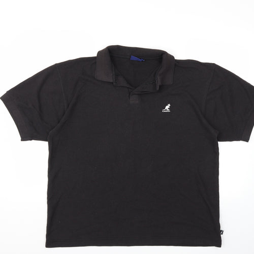 Kangol Mens Black    Polo Size XL