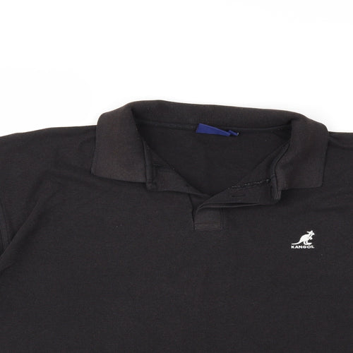 Kangol Mens Black    Polo Size XL