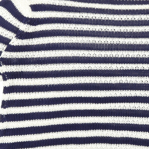 Peacocks Womens Blue Striped Knit Pullover Jumper Size 20