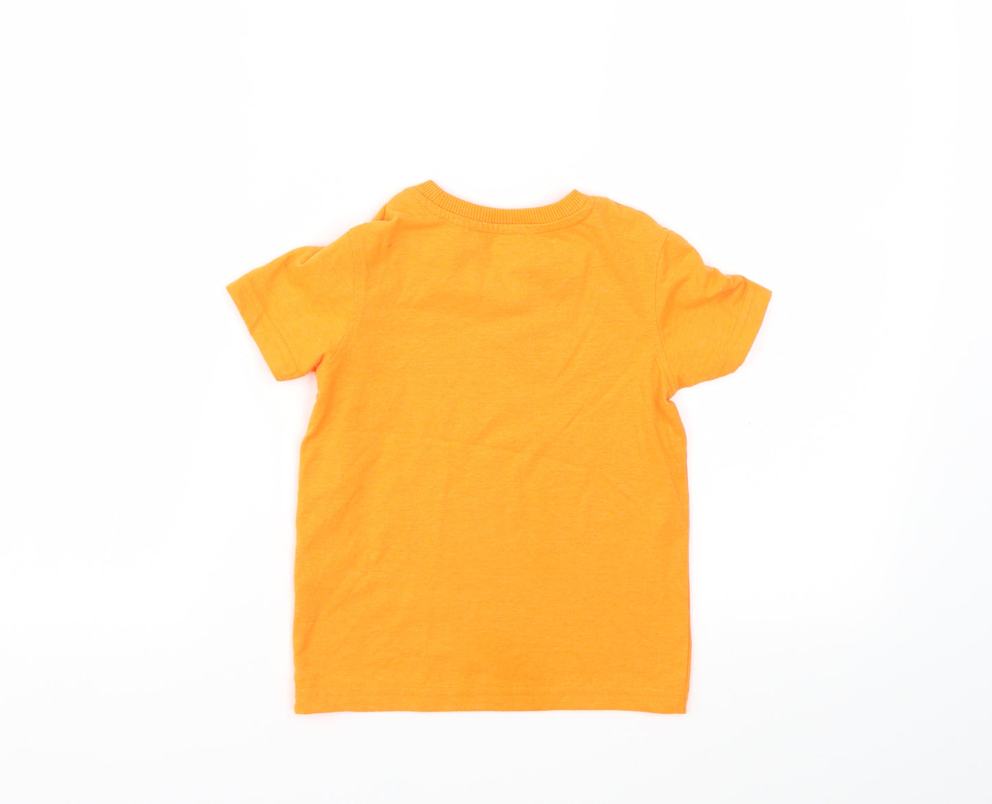 George Boys Orange   Basic T-Shirt Size 2-3 Years