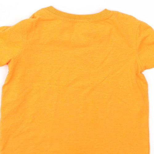 George Boys Orange   Basic T-Shirt Size 2-3 Years