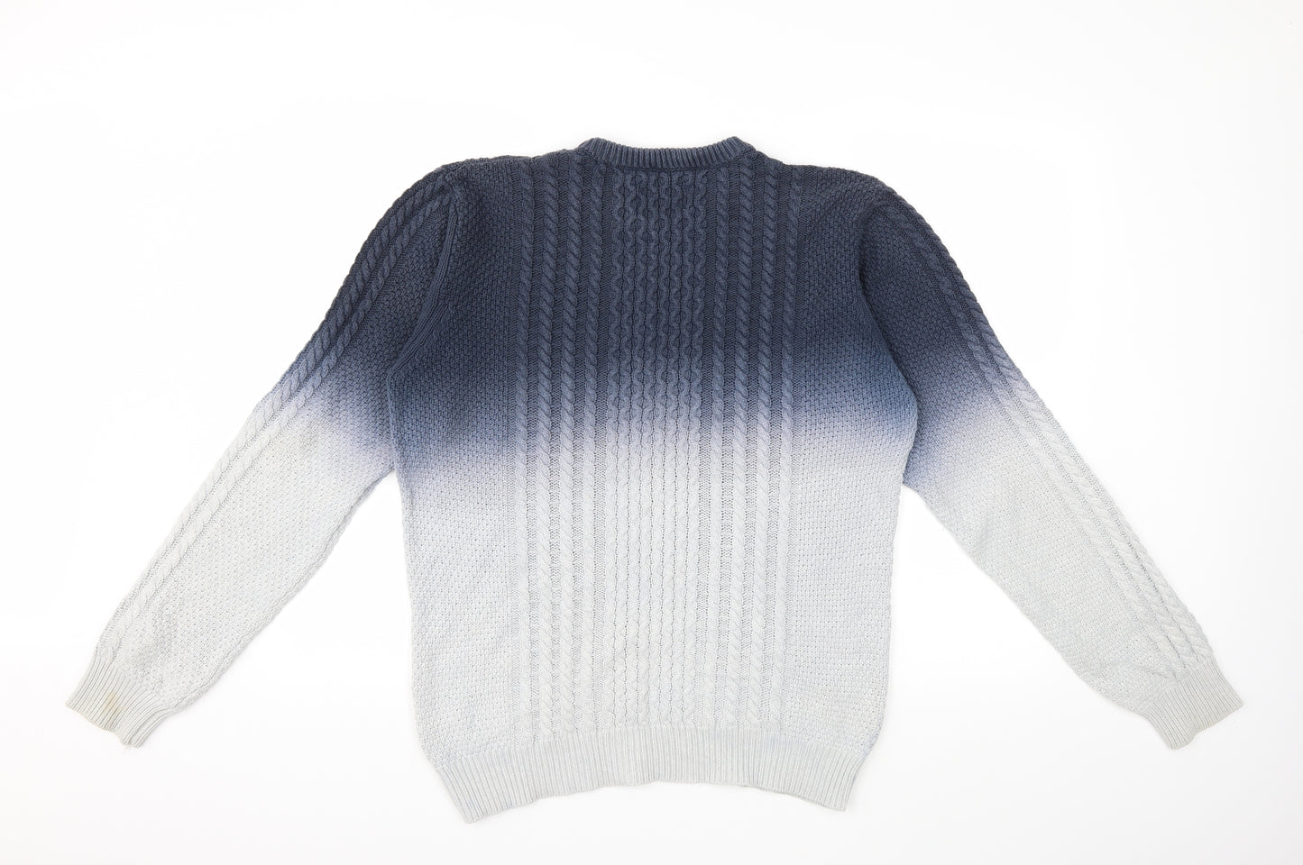 Bellfield Mens Grey  Knit Pullover Jumper Size M
