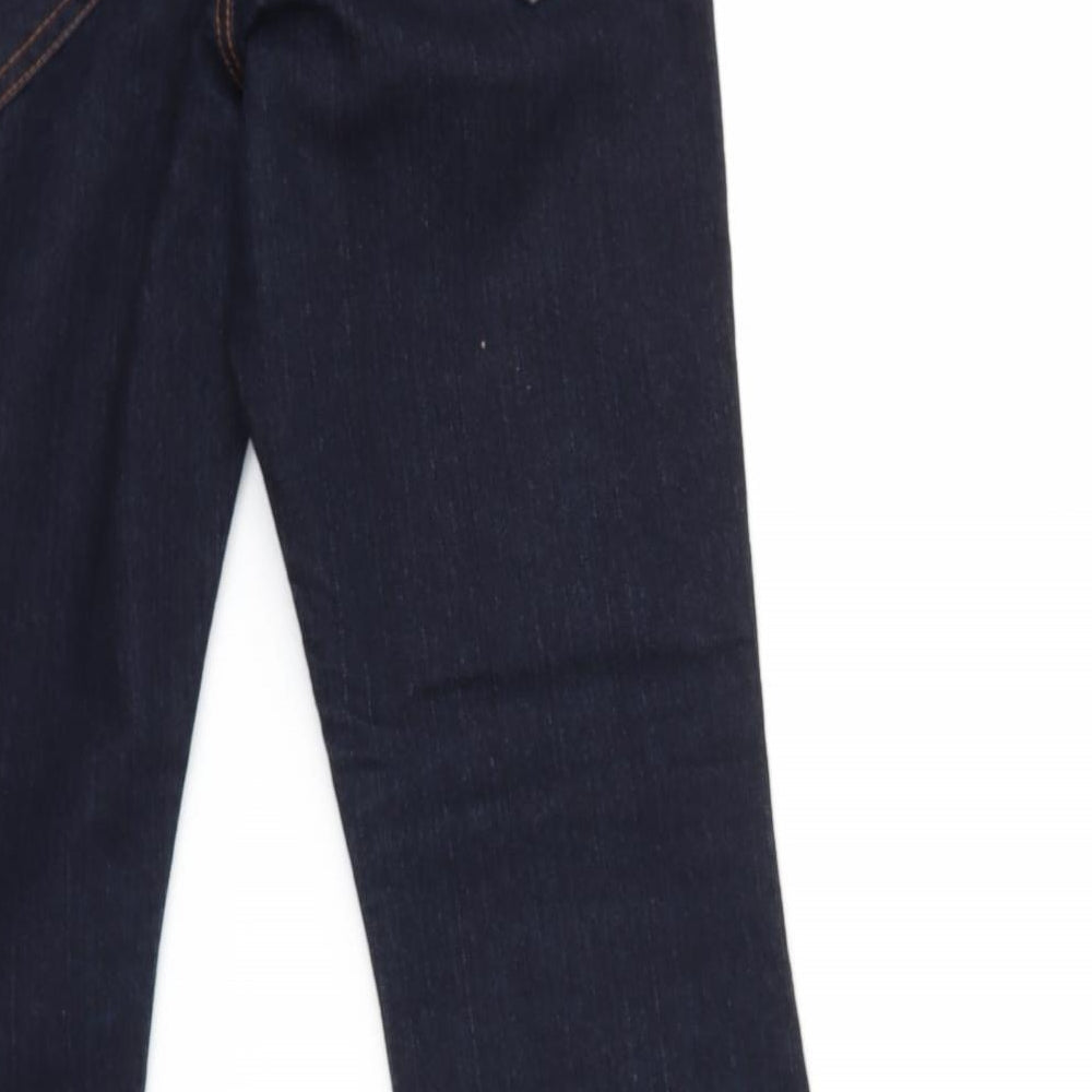 True2u Womens Blue  Denim Flared Jeans Size 12 L27 in