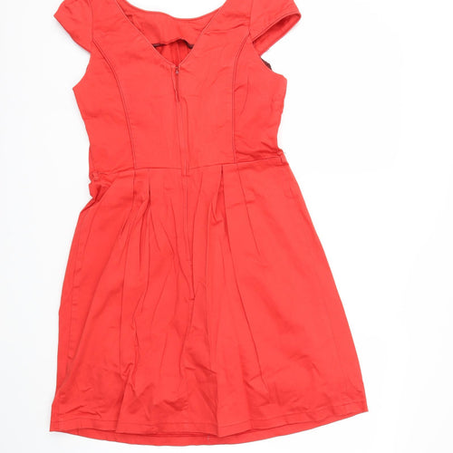 Dorothy Perkins Womens Red   Fit & Flare  Size 14