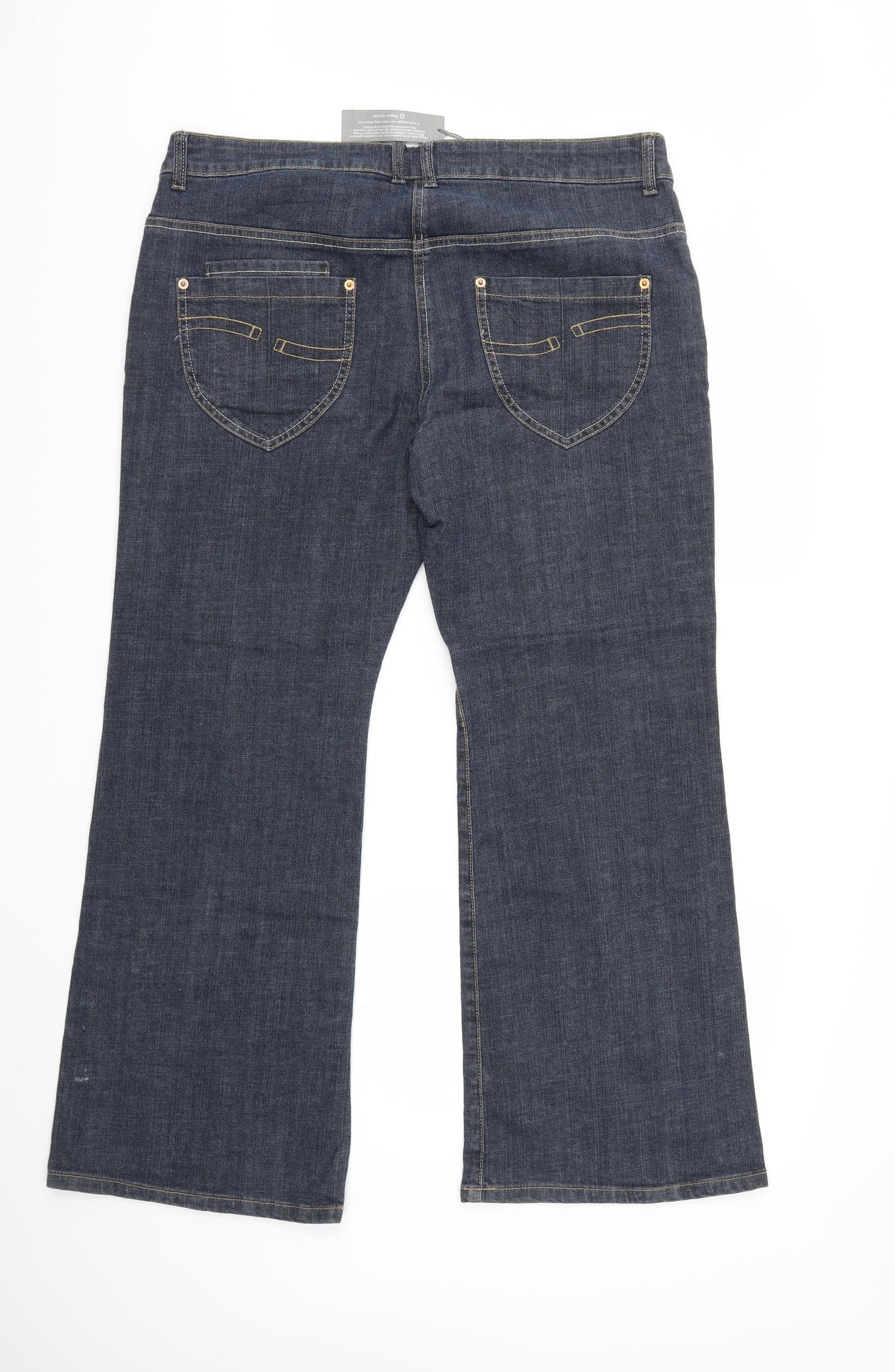 South Womens Blue  Denim Bootcut Jeans Size 18 L30 in