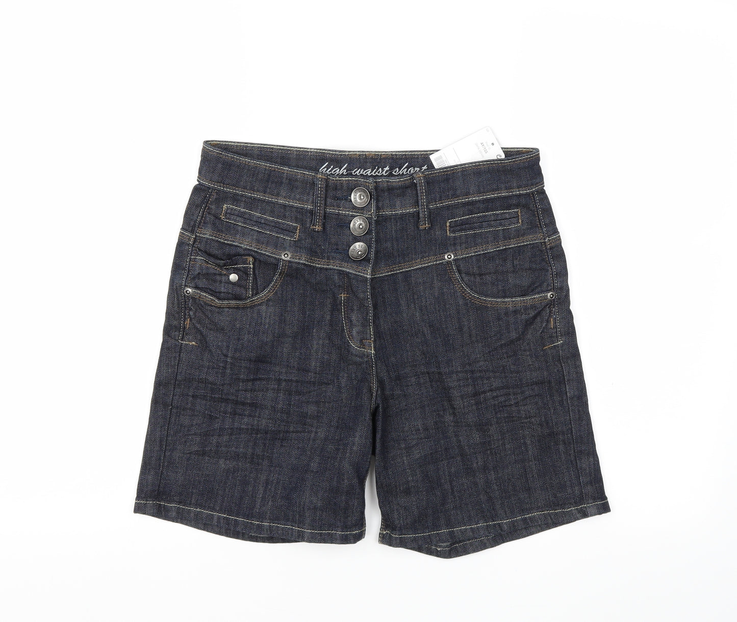 NEXT Womens Blue  Denim Cargo Shorts Size 10