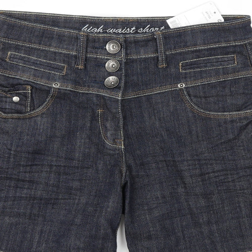 NEXT Womens Blue  Denim Cargo Shorts Size 10