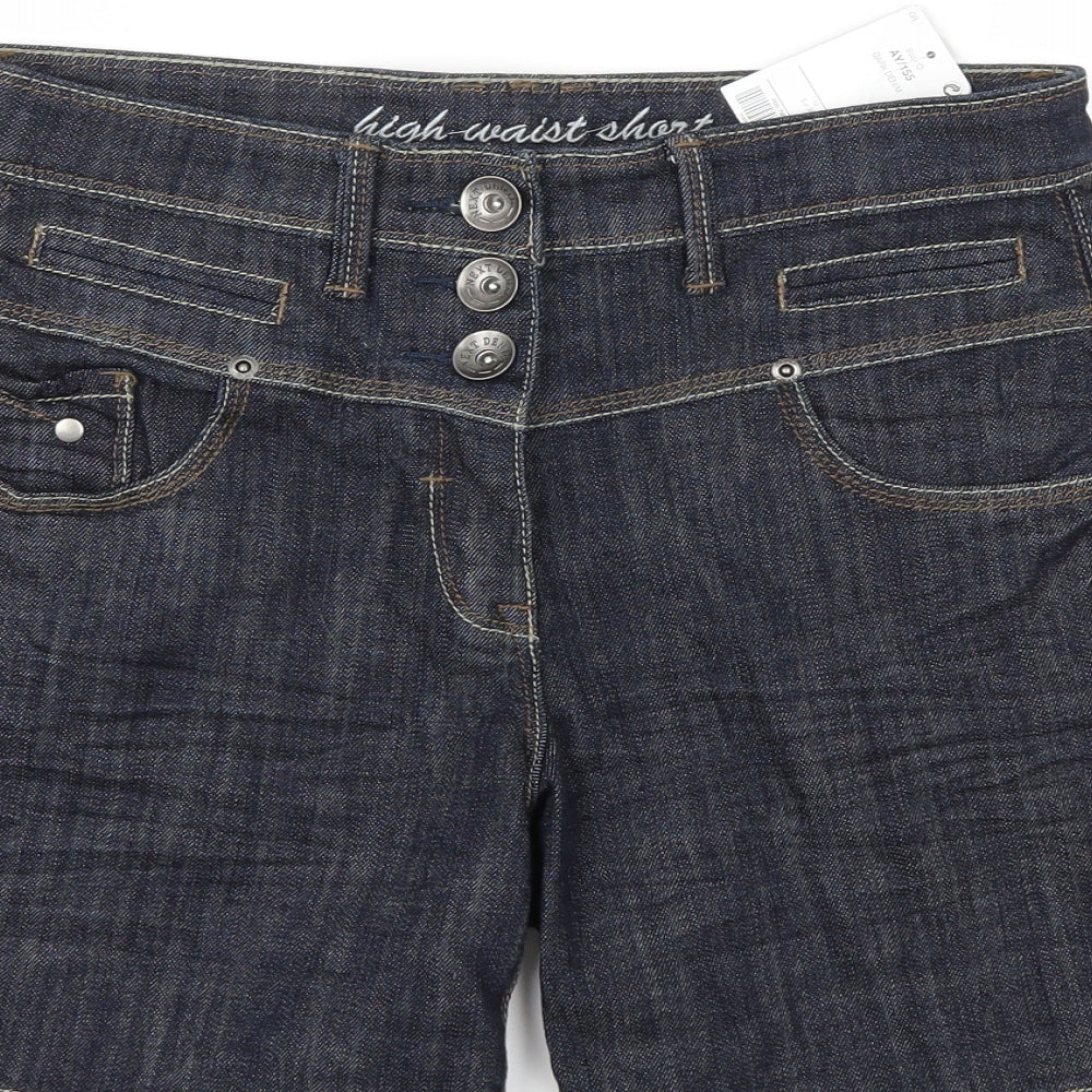 NEXT Womens Blue  Denim Cargo Shorts Size 10