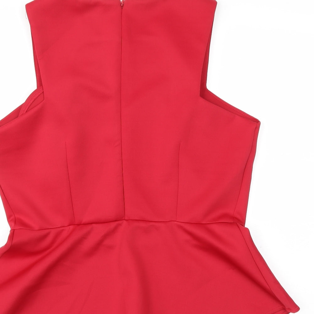 Alice & you Womens Red   Basic Blouse Size 16  - peplum