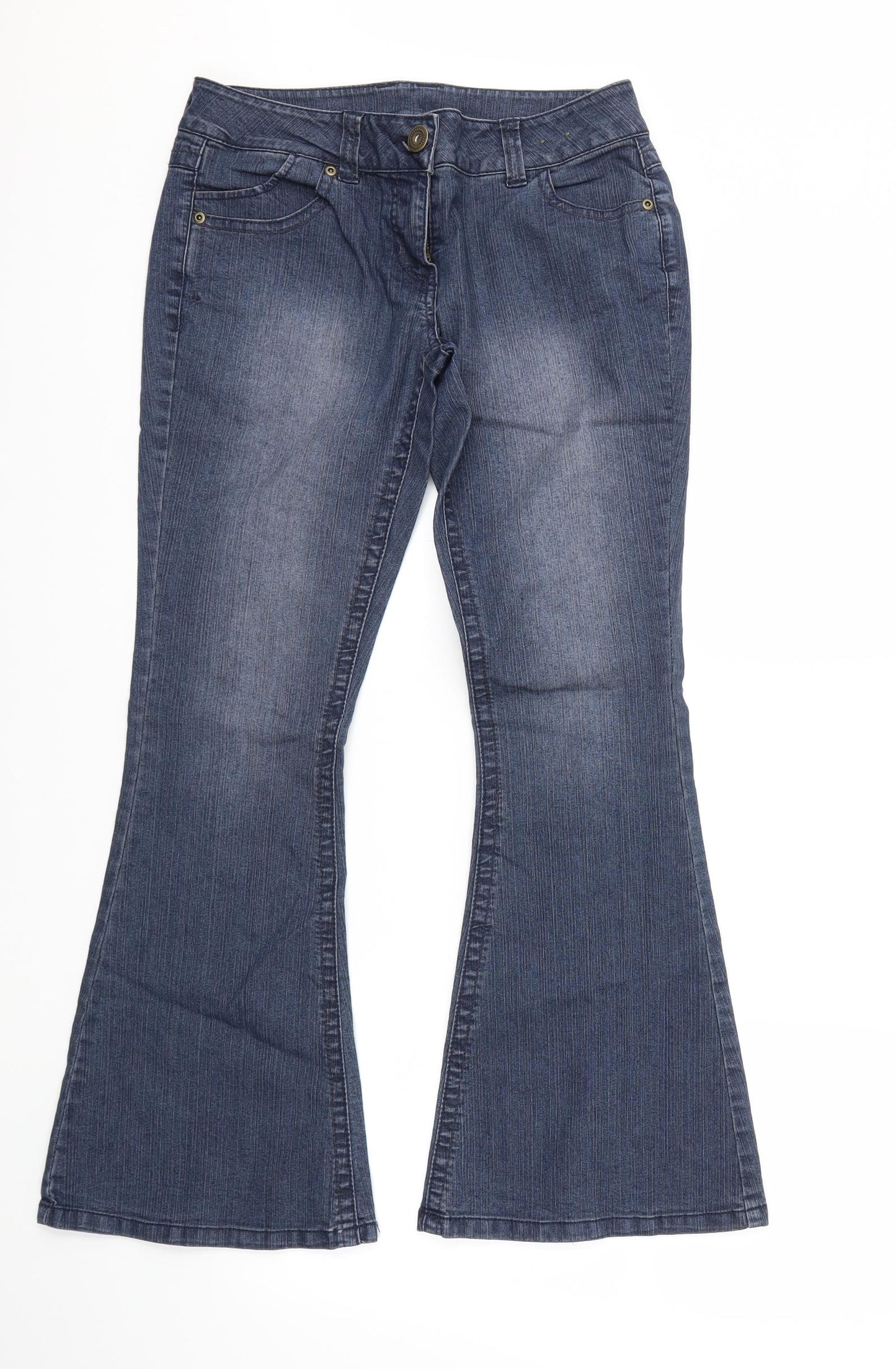 Dorothy Perkins Womens Blue  Denim Bootcut Jeans Size 10 L28 in