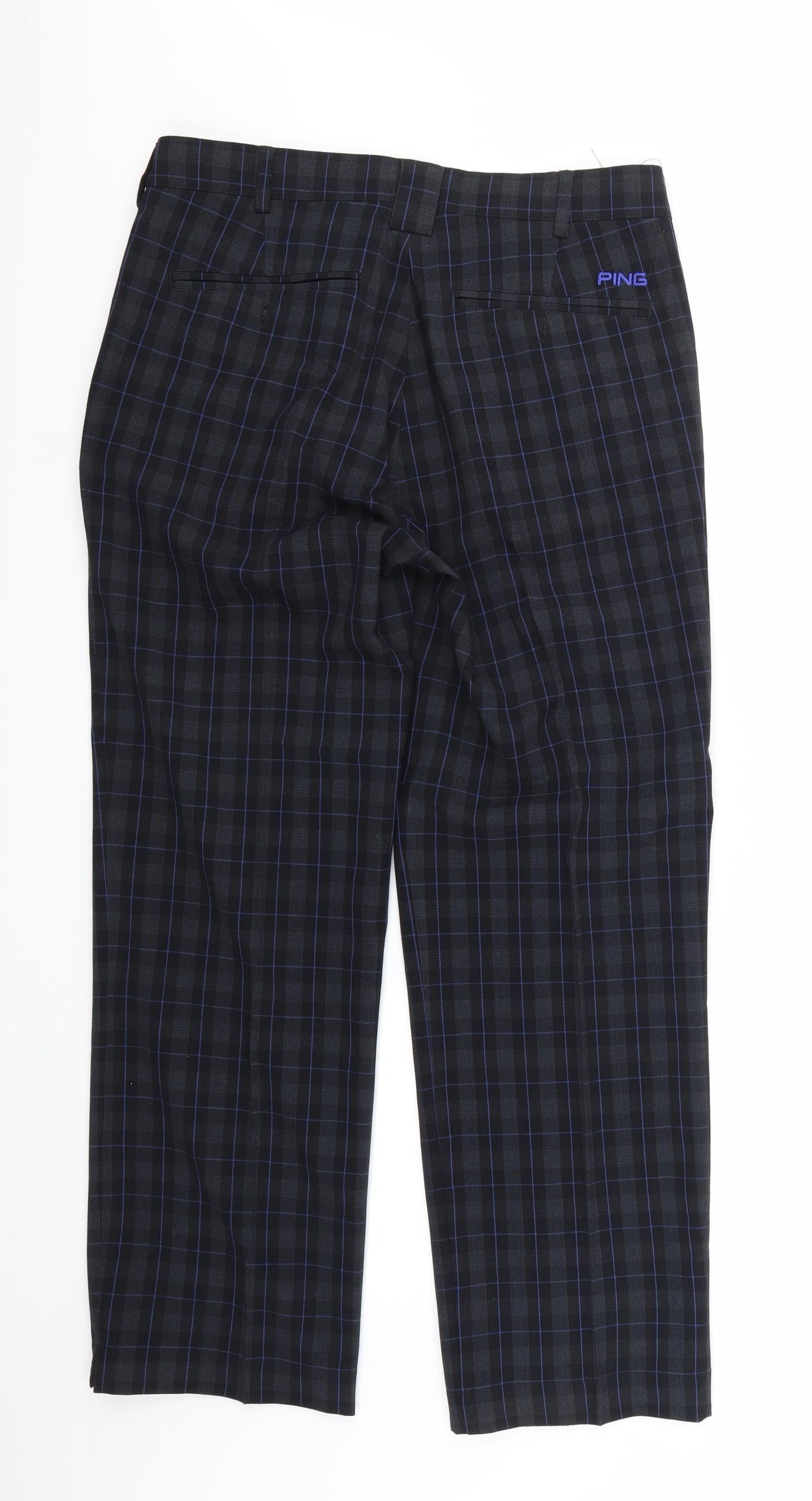 Ping Mens Multicoloured Striped Rayon Trousers  Size 32 L29 in